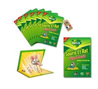 ONCLIK Piège à Souris et Rats à Colle Puissante, Plaque Collante, sans Poison, Lot de 6