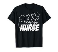Oncology Nurse Plaid Love Heart Stethoscope RN Nurse T-Shirt