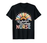Oncology Radiation Squad Oncologue Infirmière et Fleurs T-Shirt