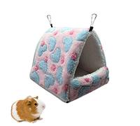 Oncpcare Lit d'hiver amovible pour cochon d'Inde, hamac, hamac, nid en peluche pour petit animal domestique, accessoire de cage pour hamster, chinchilla, furet, écureuil