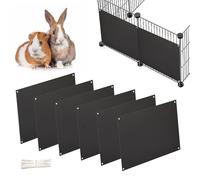Oncpcare Lot de 6 doublures de Protection pour Cage pour Animal de Compagnie, 26 x 21 cm, Doublure latérale pour Cage à Lapin, Cochon d'Inde, revêtement latéral pour Habitat, Accessoires de Cage