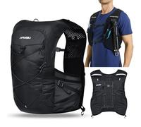 OndaCore Sac à Dos d'hydratation 5L ultraléger pour Trail, Gilet de Course pour Femmes et Hommes, Sac Multifonction pour Running, Marathon, Cyclisme, Jogging, Trail(Noir, M)