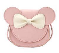Ondeam Little Mouse Ear Bow Crossbody Purse,Sac à bandoulière en PU pour enfants filles bambins