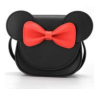 Ondeam Little Mouse Ear Bow Crossbody Purse,Sac à bandoulière en PU pour enfants filles bambins