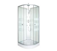 ONDÉE Cabine de douche hydromassage AMELIA Profils en 90x90x224cm 90x90x224