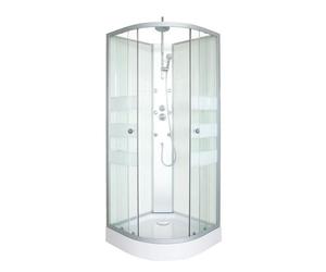 ONDÉE Cabine de douche hydromassage AMELIA Profils en 90x90x224cm 90x90x224