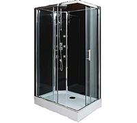 ONDÉE Cabine hydromassante SELIA 110x80x228cm accès angle portes verre col