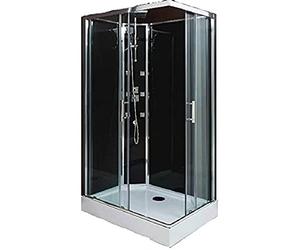 ONDÉE Cabine hydromassante SELIA 110x80x228cm accès angle portes verre col