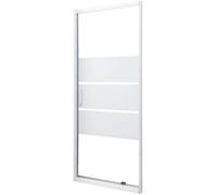 ONDEE - Façade MISSI - Façade pivotante 70x185x0,4cm - Verre trempé - Finitions blanc