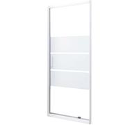 ONDEE - Façade MISSI - Façade pivotante 80x185x0,4cm - Verre trempé - Finitions blanc