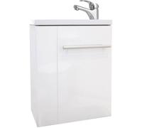 ONDEE - Lave-mains compact SAM - 40cm - Blanc - Laqué - Livré en kit