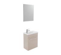 Aqua+ - meuble lave-mains taupe à suspendre 40cm - nino