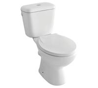 ONDÉE Pack WC ECO avec bride SH H71-4xl36x65-8cm Abattant ABS Cuvette h38 | Mécanisme de chasse 3/6L, Robinet flotteur avec raccord plastique, Alimentation latérale réversible, blanc, finition soignée