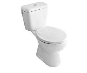 ONDÉE - Pack WC ECO avec bride SV H71 - 4xl36x65 - 8cm - Cuvette H38 - 8cm - Abattant en ABS - Mécanisme de chasse 3/6L - Robinet flotteur avec raccord plastique - Alimentation latérale réversible