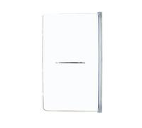 ONDÉE, Pare-baignoire ICY, Transparent avec porte serviette, 85x140cm, Traitement anticalcaire, Installation réversible, Profilé ajustable chromé (+10mm), Pivots en zinc, Verre trempé