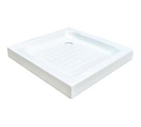 ONDEE - Receveur CERA - Picots Antidérapants - 70x70x9cm - Grès - Blanc