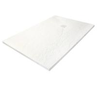 ONDÉE - Receveur De Douche Blanc - Structure Alvéolaire Résistante - Résine Renforcée et Fibre de Verre - 80 x 170 cm - Extra-plat 30 mm - Certifié PN24 - Sécurité Optimale