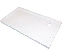 ONDÉE - Receveur de douche YQUA - à poser extra-plat. 80x120x5cm - feuilles d’acrylique fondues dans un moule et renforcées par de la fibre de verre pour plus de solidité - Livré sans bonde - Blanc