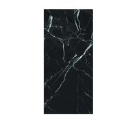 ONDÉE - Receveur Rectangulaire NOLA3 - Antidérapant - Texture Imitation Pierre - Grille d’écoulement - Découpable - Antibactérien - Extra Plat - avec bonde - 80x180cm - Marbre Noir