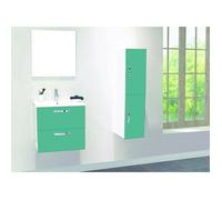 ONDEE ZEN 2 Façades de porte MIXY - pour colonne de salle de bain - 30cm - Vert d'eau - Laqué - Livré en kit