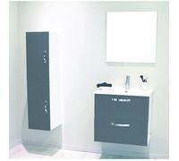 ONDEE ZEN 2 Façades de tiroir MIXY - pour meuble de salle de bain - 60cm - Gris - Laqué