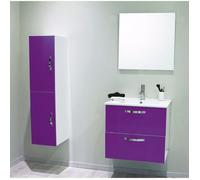 ONDEE ZEN 2 Façades de tiroir MIXY - pour meuble de salle de bain - 80cm - Aubergine - Laqué