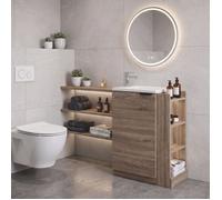 ONDEE ZEN Lave-mains WOODY - 57cm - Bois - Mélaminé - Livré en kit