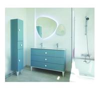 ONDEE ZEN Meuble de salle de bain à poser NEMOO plan vasque - L120cm - Vert d'eau - Laqué