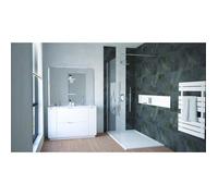 ONDEE ZEN Meuble de salle de bain à poser PALERMO - 120cm - Blanc - laqué - Livré en kit