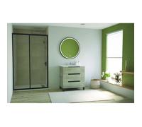 ONDEE ZEN Meuble salle de bain à poser ALASKA -80cm - Bois - 3 Tiroirs