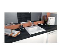 ONDEE ZEN Plan vasque à encastrer KIO - Blanc - 45x40cm - Céramique - Avec trop plein
