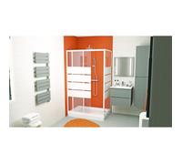 ONDEE ZEN Receveur de douche CERA 2 - 90 x 70 cm - Céramique - Blanc