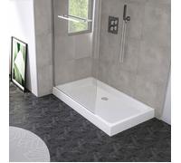ONDEE ZEN Receveur de douche de douche CERA 2 - 100 x 80 cm - Céramique blanche