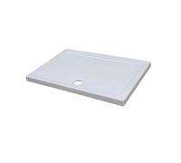 ONDEE ZEN Receveur de douche MERI - Picots Antidérapants - 80x120x6,5cm - Grès - Blanc