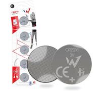 onder Full Energy - Piles Bouton CR2016 Lithium 3V - Longue Durée, Sécurité Enfant - Pack de 5 Piles Plates pour Télécommandes, Montres, Jouets, Appareils Électroniques