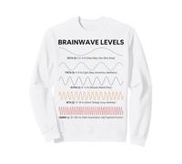 Ondes cérébrales Alpha Beta Theta Delta Gamma Fréquences Sweatshirt