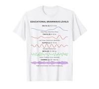 Ondes cérébrales Modèles de fréquence Minimal Science Esthétique T-Shirt