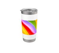 Ondes de spectre fluides dans un mouvement radieux coloré Gobelet isotherme en acier inoxydable double paroi
