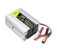 Ondes sinusoïdales, énergie 400 W - 12 V à 220 V CA Solaire avec 2 Clips de Batterie, Sortie d'ondes sinusoïdales Pures pour Maison, Camping-Car, Camping