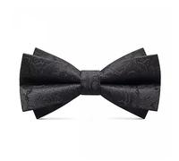 ONDIAN Nœud papillon pour homme Noir, style 1, 12x6cm