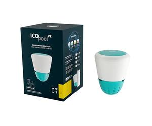 Ondilo ICO Pool V2 Essential+ Sel - Analyseur d'eau connecté piscine | Mesures toutes les heures pH, ORP, TDS et température de l'eau - Kit de calibration inclus - Recommandations personnalisées