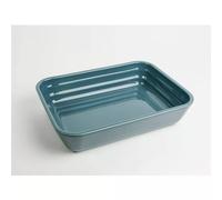 ONDINE Plat à four rectangle 23 cm BRETAGNE CERAMIQUE Bleu de Prusse