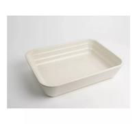 ONDINE Plat à four rectangle 33 cm BRETAGNE CERAMIQUE Ecru