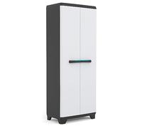 Ondis24 Armoire de ménage linéaire en plastique, armoire basse multifonctionnelle, verrouillable avec pieds, 68 x 39 x 173 (H) cm, montage rapide, modèle éprouvé (173 cm, 1)