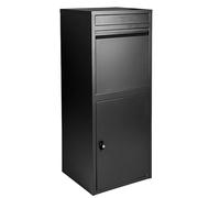 Ondis24 Korona Boîte à colis Boîte aux lettres pour colis, paquets, pour lettres avec coffre-fort pour colis (Noir)