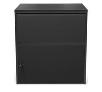 Ondis24 Korona Boîte aux lettres pour colis, paquets, envois de marchandises et lettres avec coffre-fort pour colis (noir, XXL 103 cm x 73 cm)