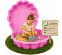 Ondis24 Lot de 2 coquillages d'eau, bac à sable, en plastique, avec couvercle, rose, 87 cm, 2 pièces
