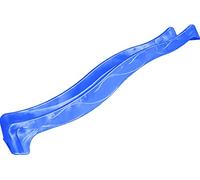 Ondis24 Toboggan ondulé 3m Toboggan pour enfants Toboggan d'extension Toboggan aquatique pour tour de jeu ou pente à partir de 3 ans (bleu océan)