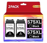 Ondula PG-575XL Cartouches d’Encre Multipack Remplacement pour Canon 575 575 XL Cartouches pour Canon PIXMA TS3550i TS3751i TS3551i TS3750i TS3752i TR4750i TR4751i TR4756i (2 Noir