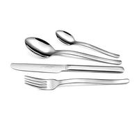 ondulation Ménagère 24 Pièces en Inox 18/10, Argent